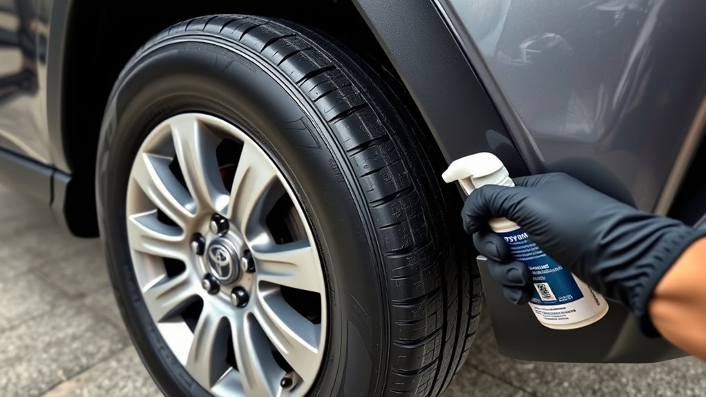 safe tire dressing application