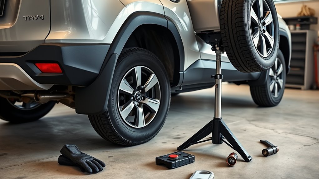 safe toyota rav4 jacking