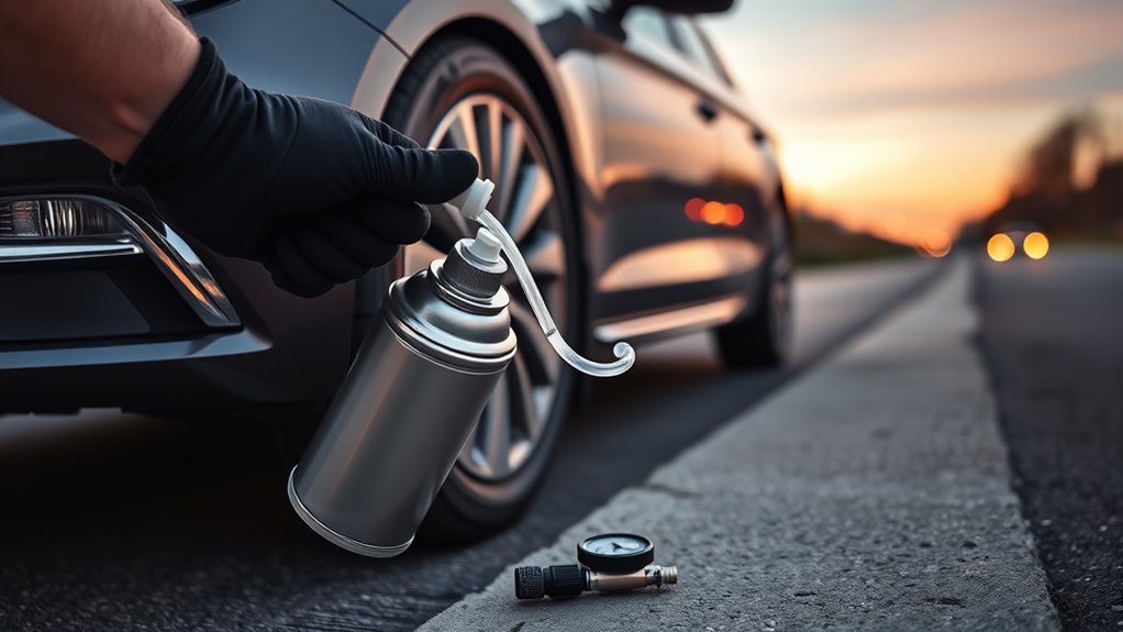 seal flat tire quickly