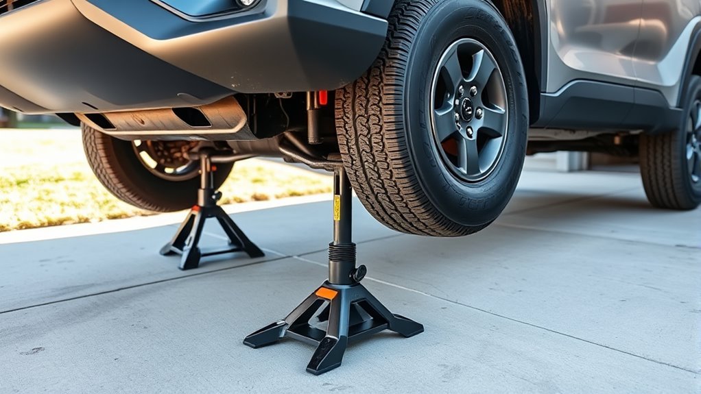 secure jack stands properly