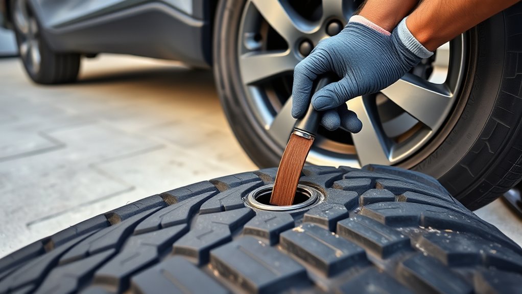 secure tire plug installation