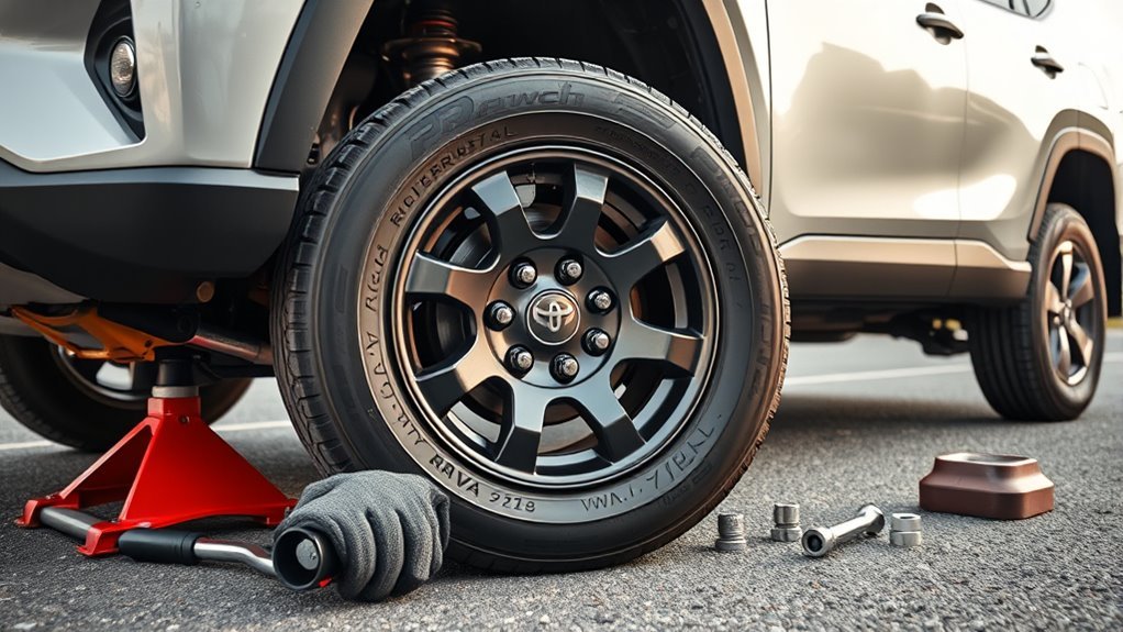securely install spare tire