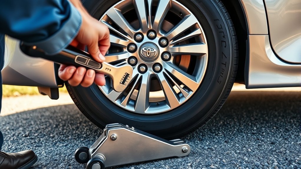 securely tighten spare tire
