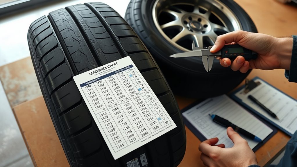 select appropriate tire specifications