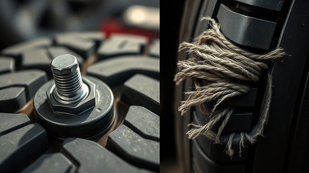sidewall punctures require replacement