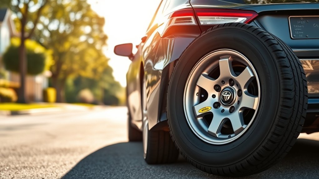 comparison of compact spare tire and full-size spare tire