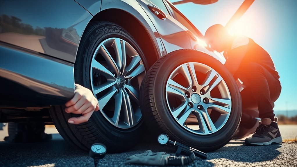 Toyota Camry spare tire and roadside emergency tools