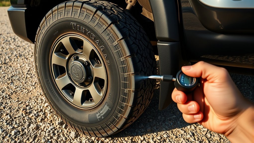 used tire tread and sidewall safety inspection for a Toyota Tundra
