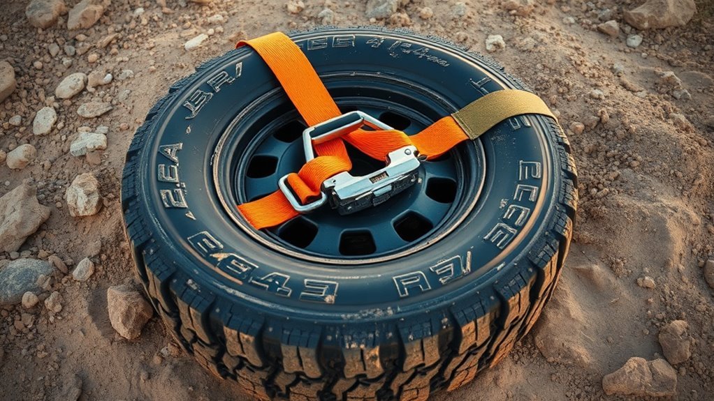 tighten strap inflate tire