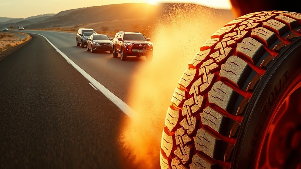 tire acoustics across surfaces