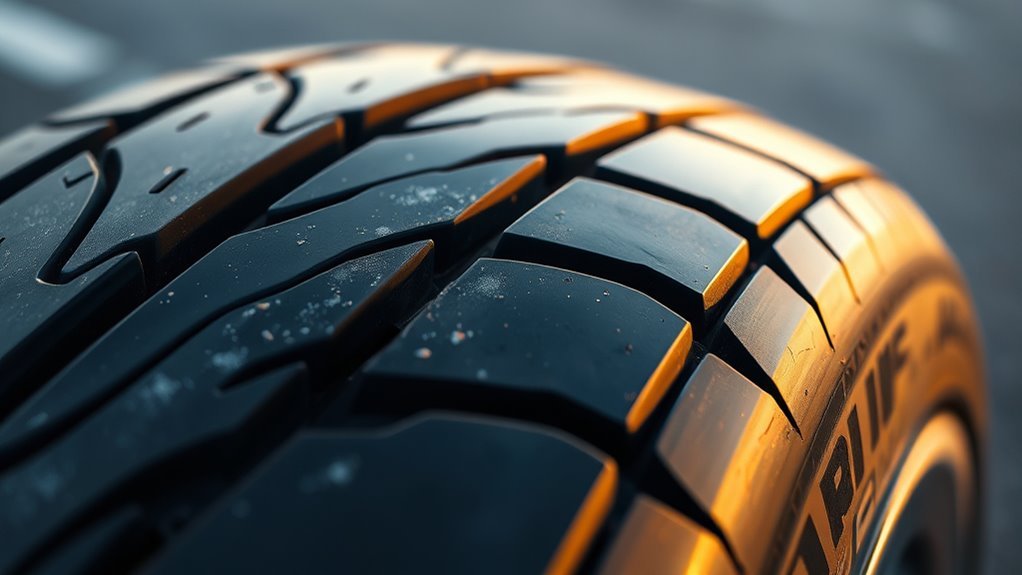 tire glaze indicates overheating damage