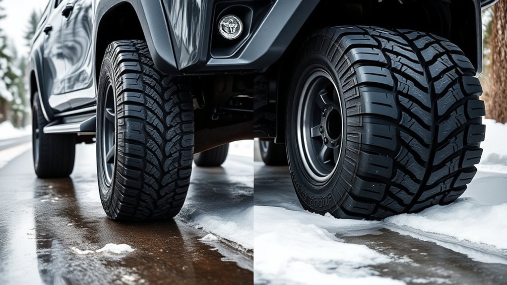 Toyota Hilux tire performance in winter and wet conditions