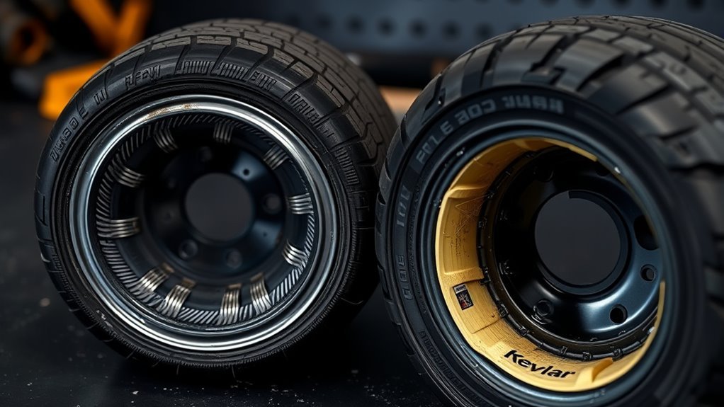 tire reinforcement material comparison