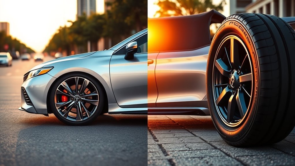 tire size impact comparison