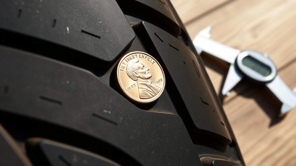 tire tread depth measurement