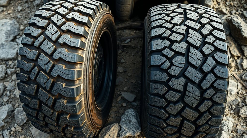 tire tread design comparison