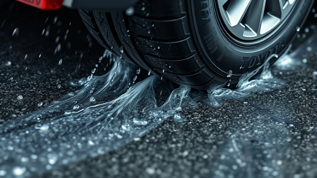 tire tread ensures safe grip