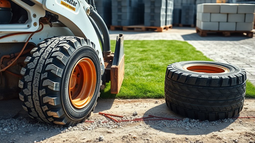 tire type job site optimization