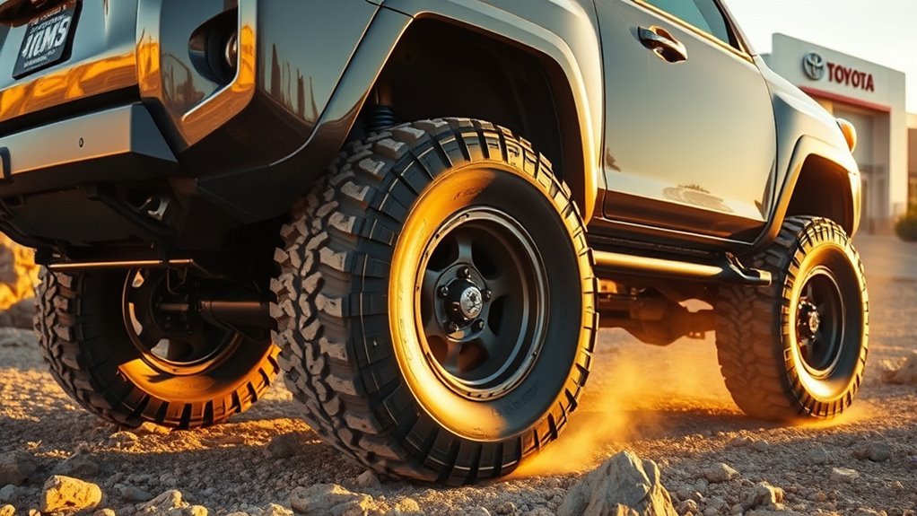 Toyota 4Runner tire upgrade and warranty documentation
