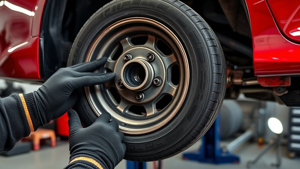 tire wear and suspension inspection