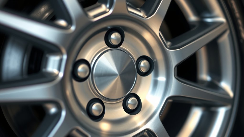 Toyota Camry wheel hub showing center bore area