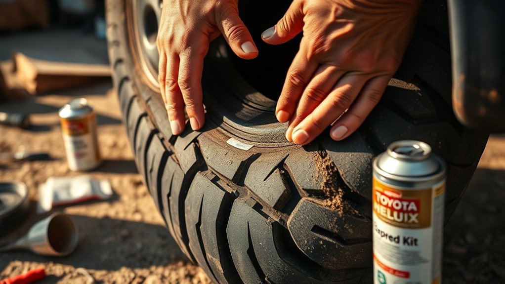 toyota hilux tire repair