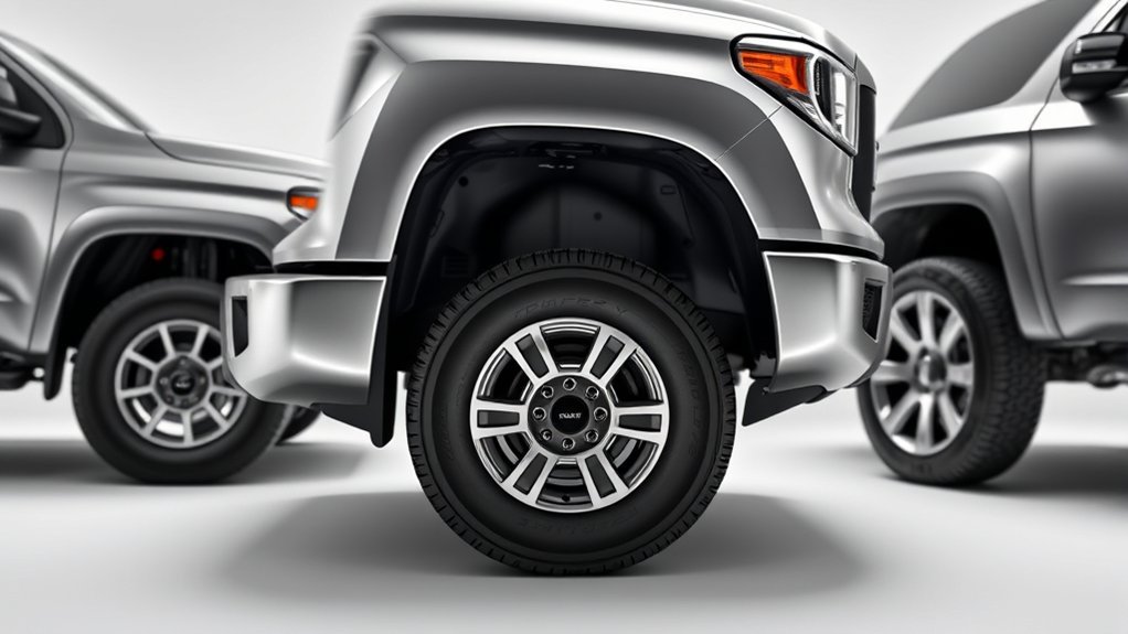 Toyota Tundra wheel offset diagram showing how wheel position affects fitment