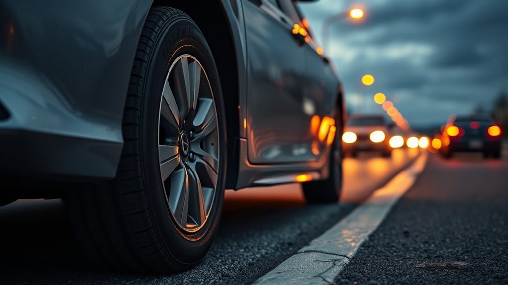 Toyota Camry TPMS light warning for low tire pressure