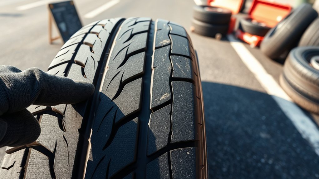 tread depth and sidewall damage