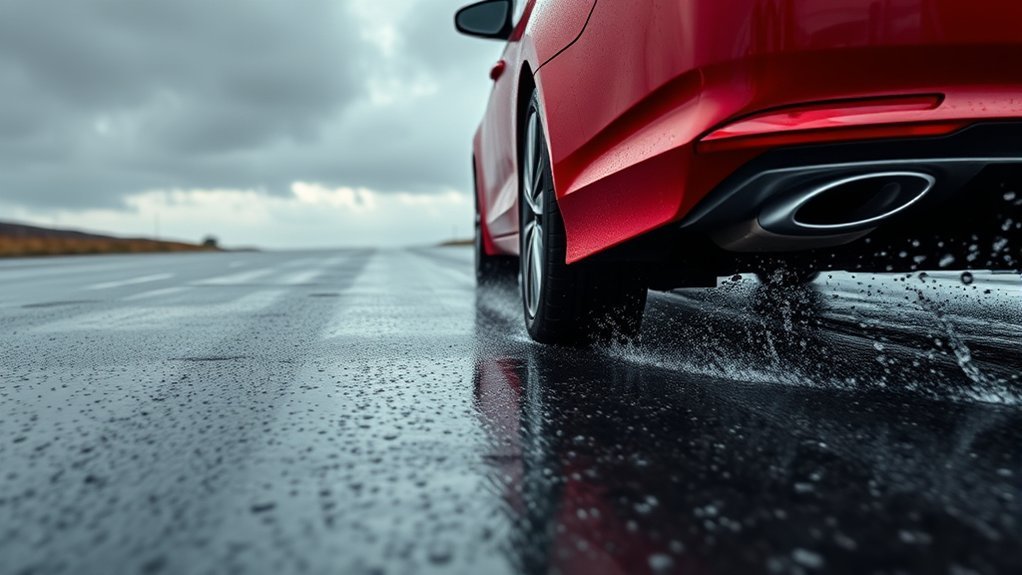 tread depth ensures wet safety