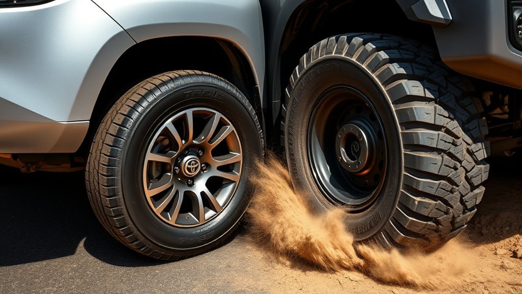tread patterns traction vs noise