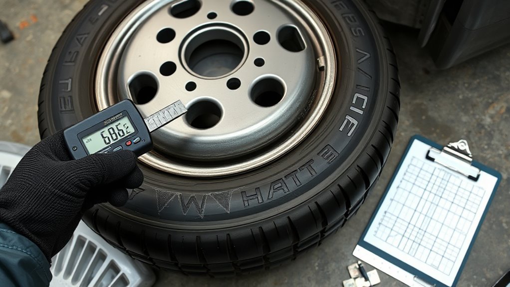 tread wear measurement and documentation