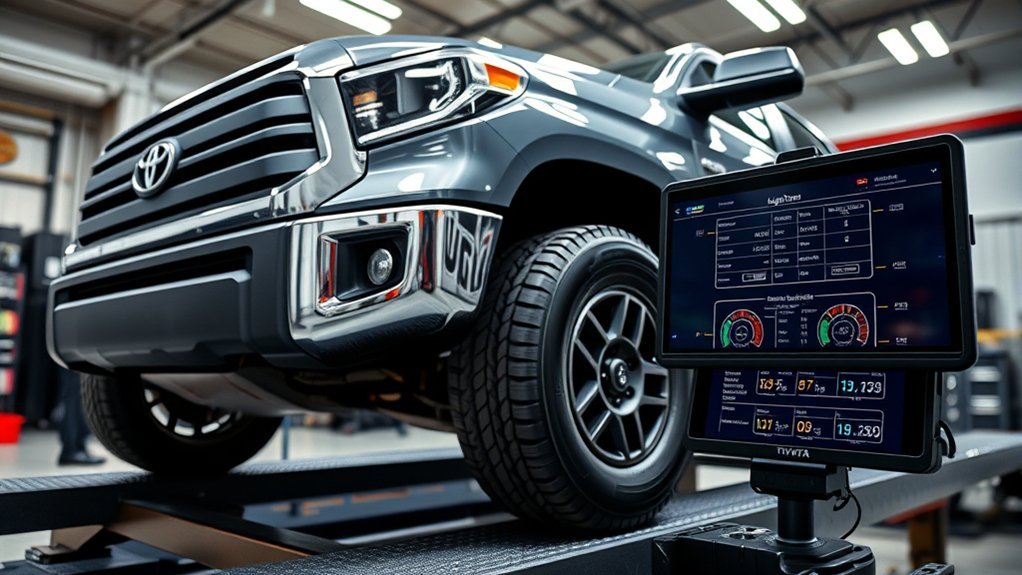 Toyota Tundra alignment issues and uneven tire wear illustration