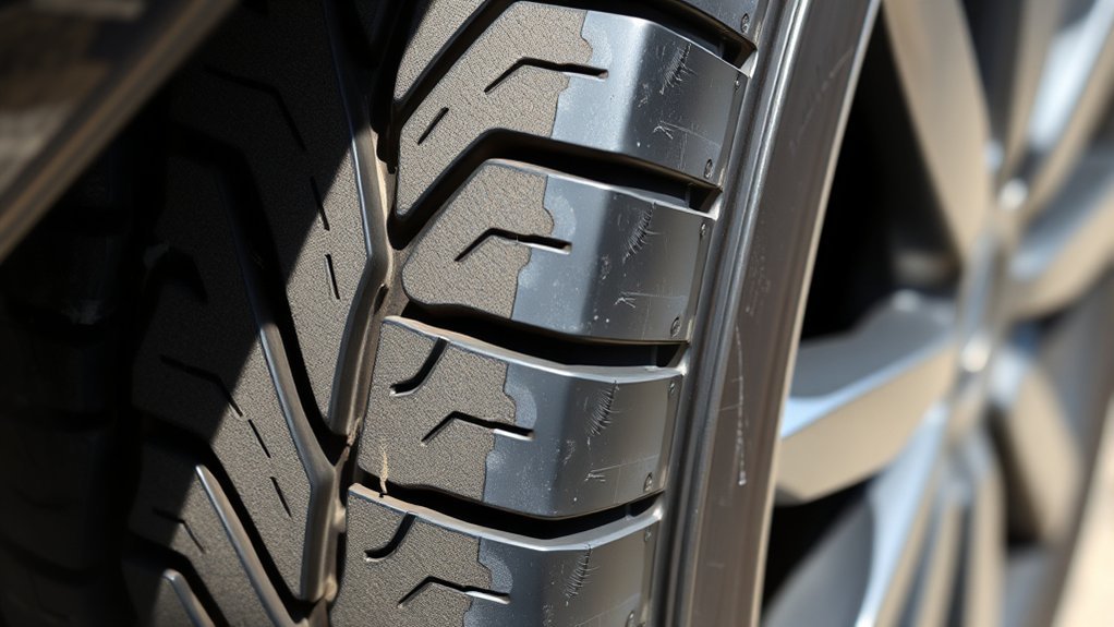 uneven tire tread warning