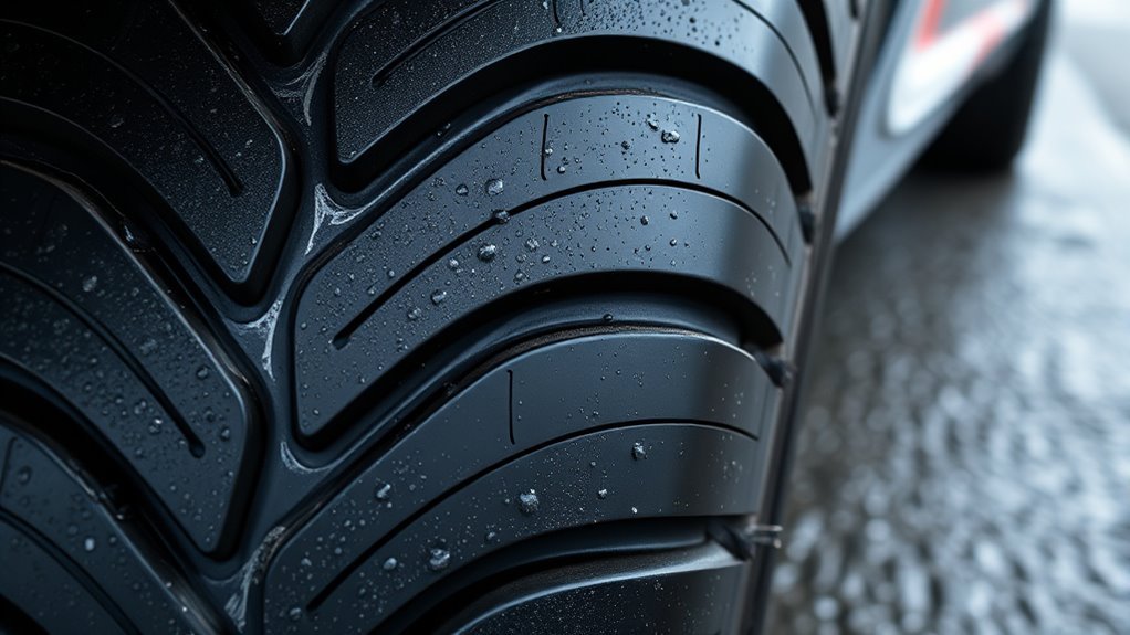 water channeling tire design