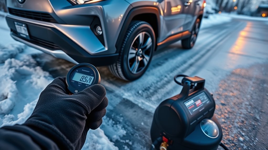 winter tire pressure adjustment