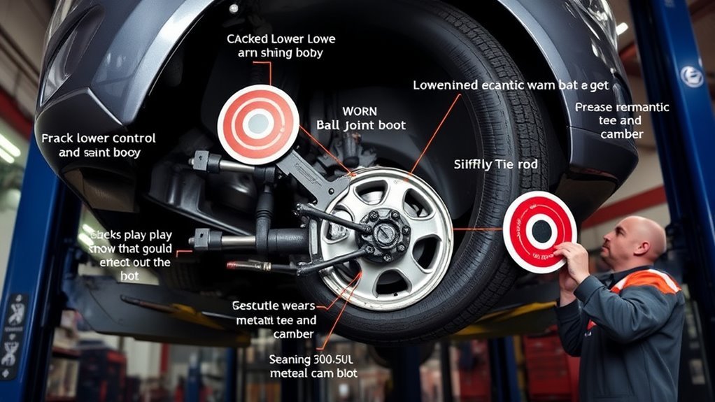 worn suspension affects alignment