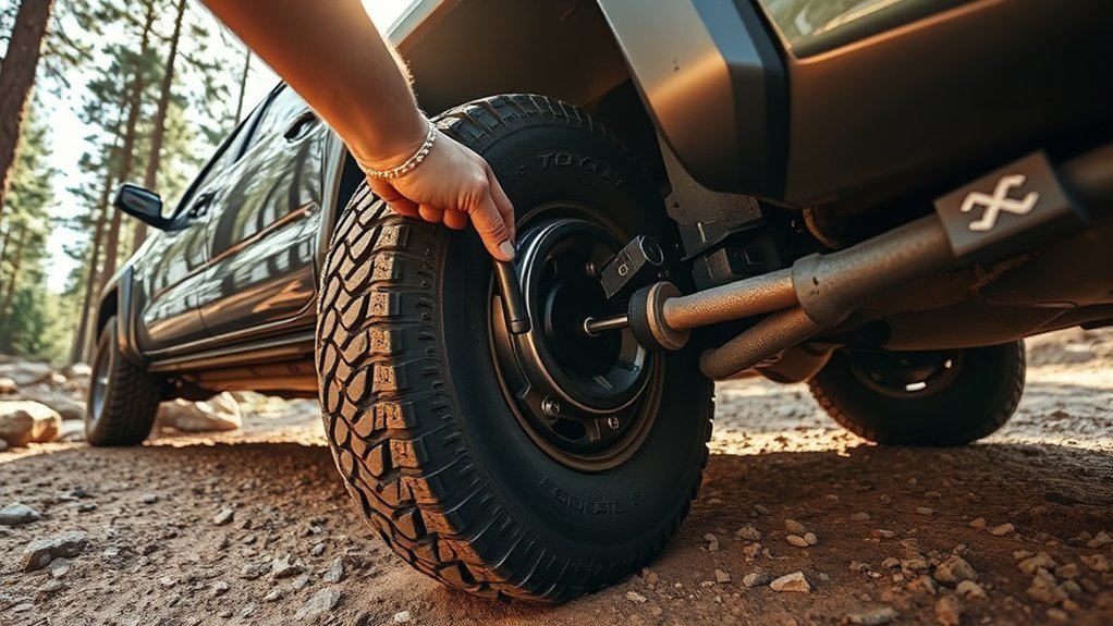 airing down tires safely