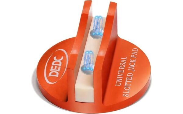 aluminum grooved magnetic jack pad