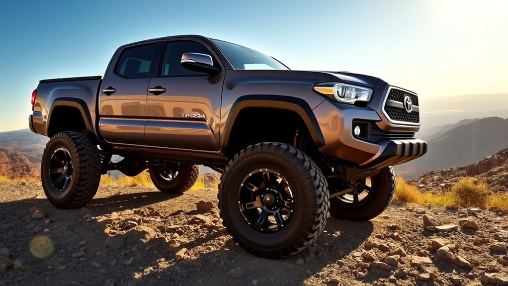 Toyota Tacoma suspension lift kit options for fitting 33-inch tires