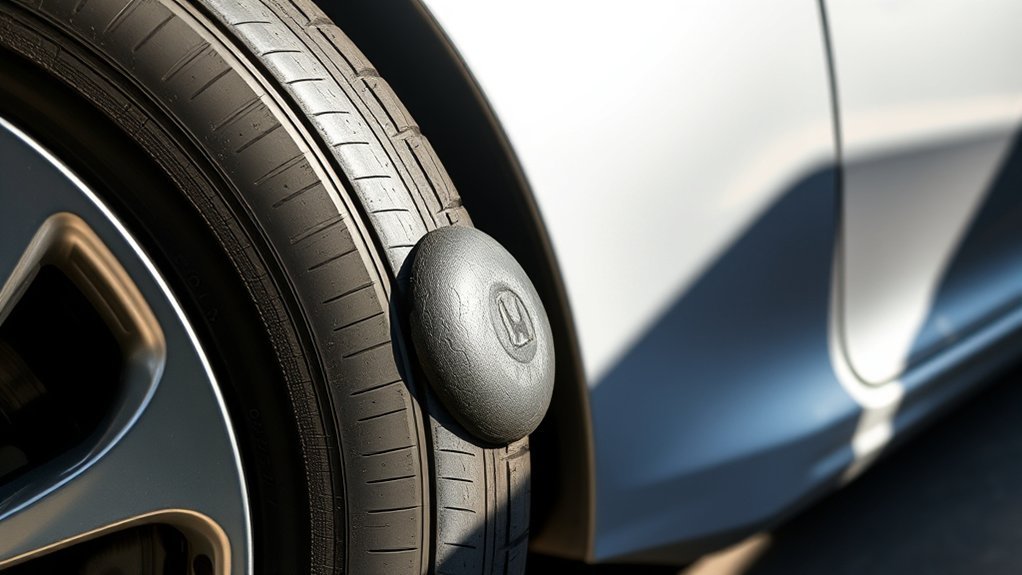 bulging tire requires replacement