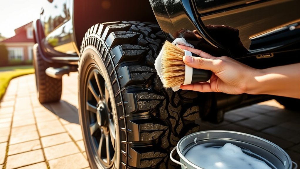 clean tacoma tires thoroughly