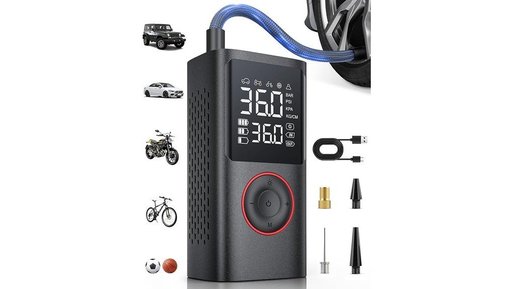 compact efficient tire inflator