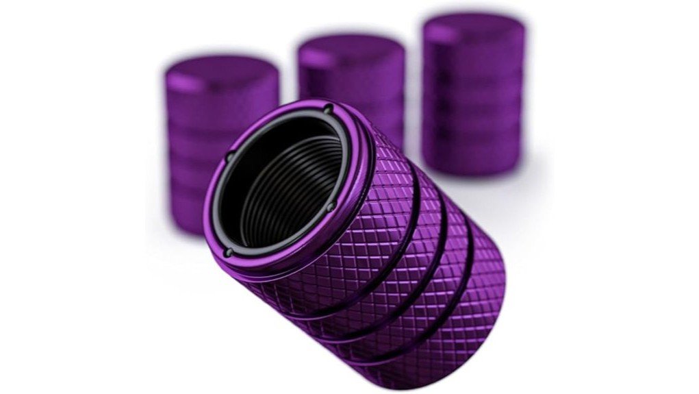 durable aluminum valve caps