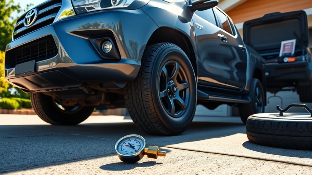 fix overinflated tire pressure