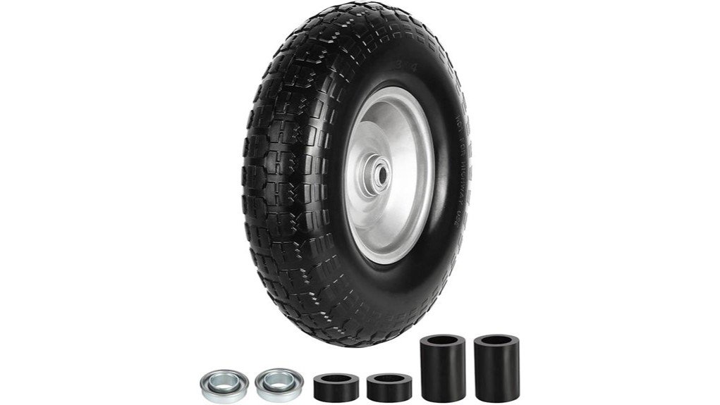 flat free wheelbarrow tire review