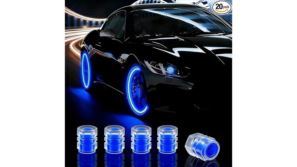 glow in the dark tire caps
