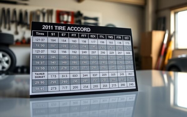 honda accord 2011 tire specs