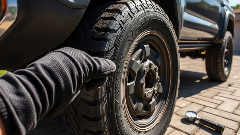 inspect tires for damage