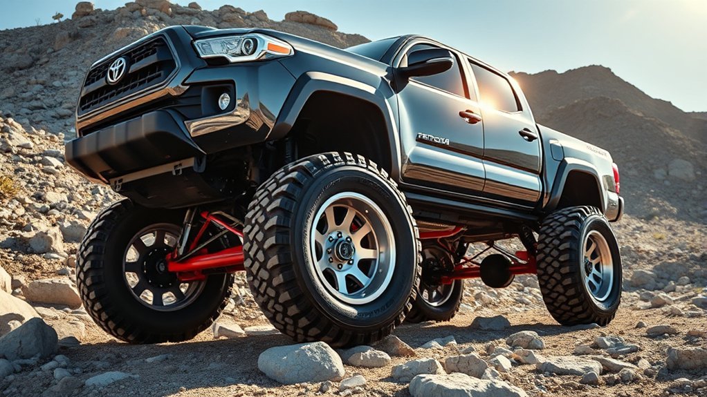 Toyota Tacoma lift kit and larger tire fitment